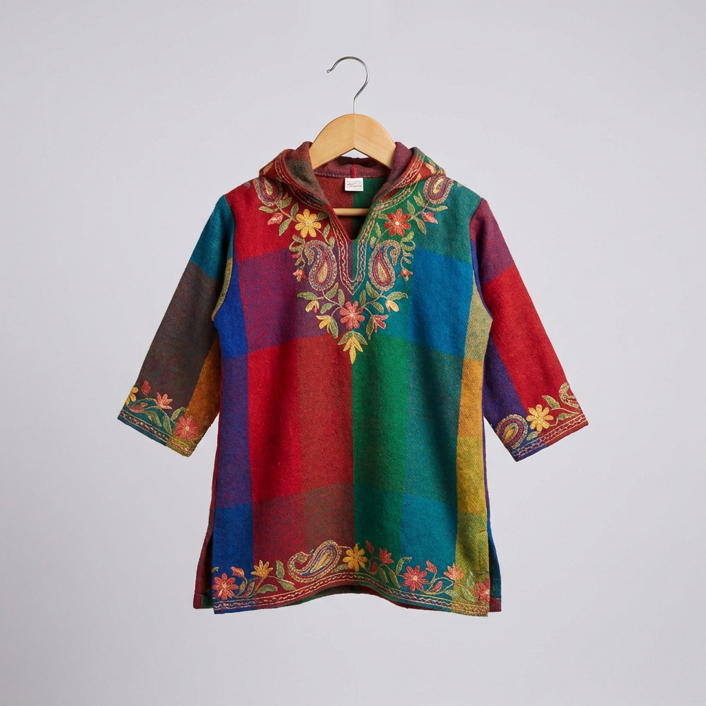 Kids Colorful Woolen Pheran